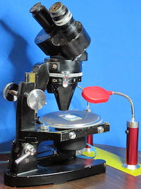 Cook, Troughton and Simms M6100 Greenough stereoscopic microscope