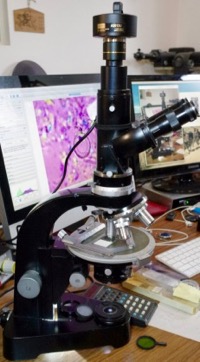 Leitz Microscope with Omax 1.3 MP camera